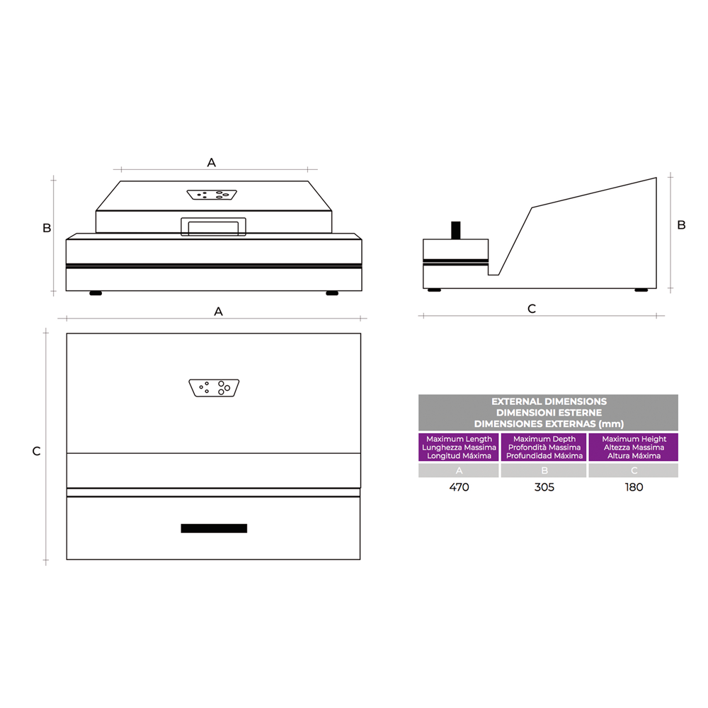 Aspiración Externa Línea Inox Modelo Fresh 43