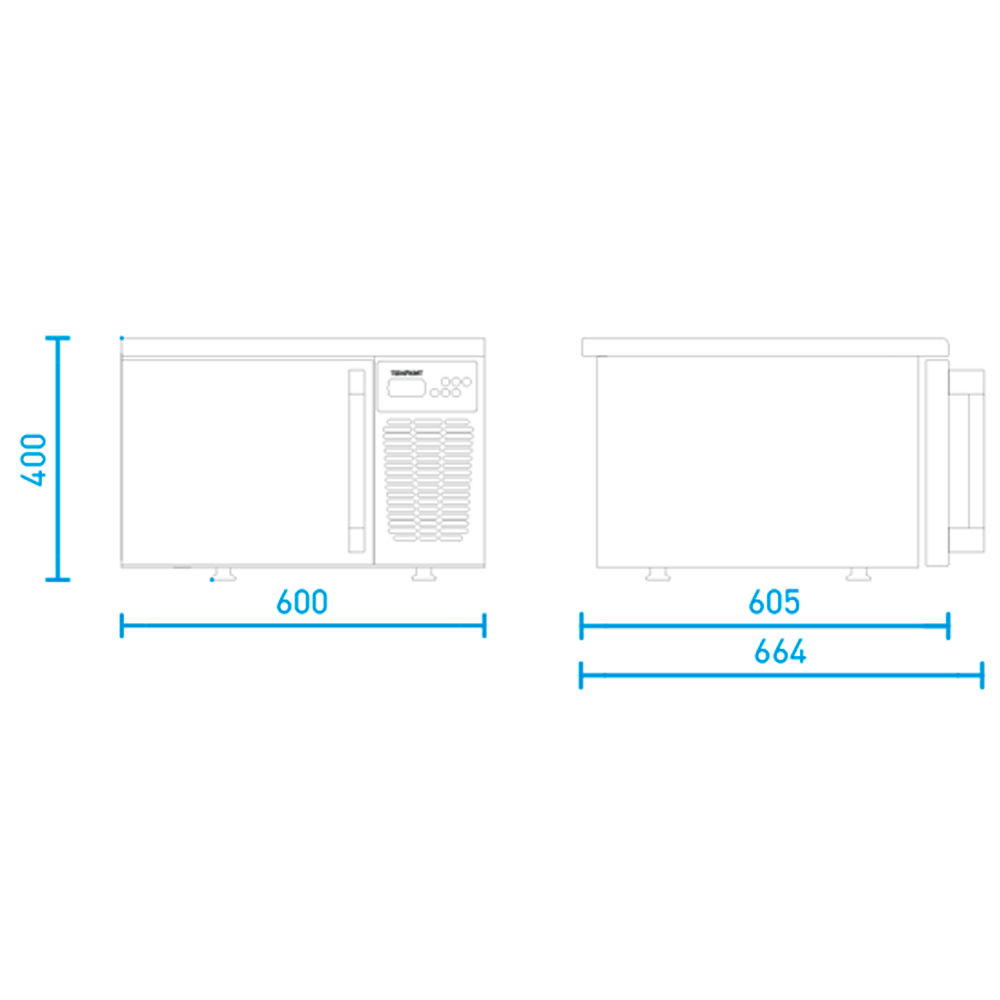 Abatidor de Temperatura Línea Entry Modelo Jof 923