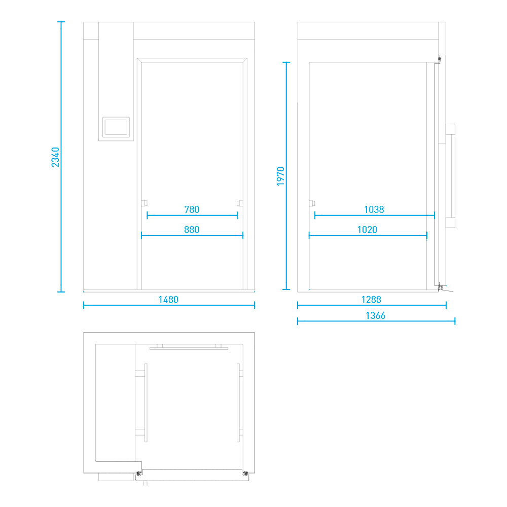 Abatidor de Temperatura Línea Master Modelo MBF420