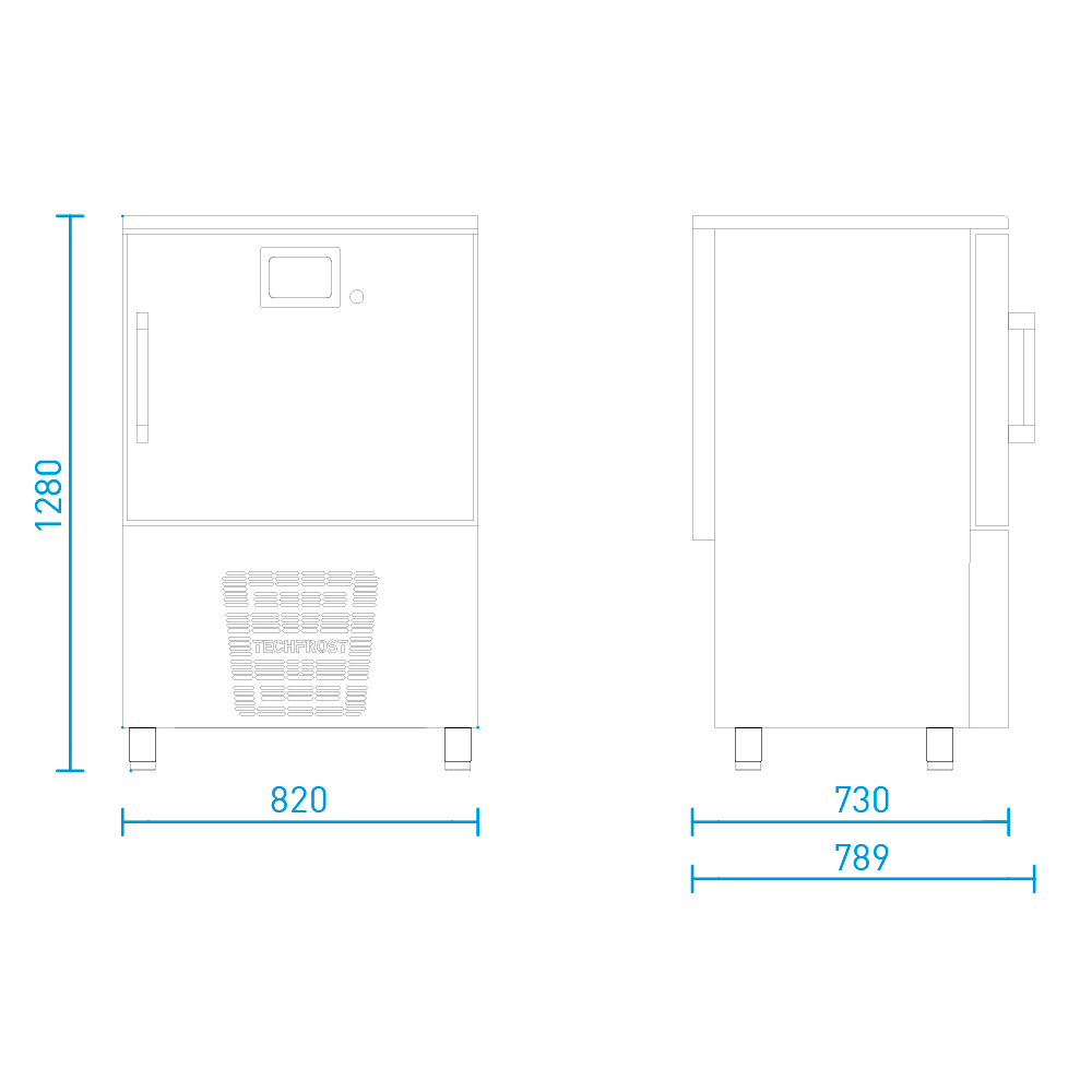 Abatidor de Temperatura Línea Master Modelo M8