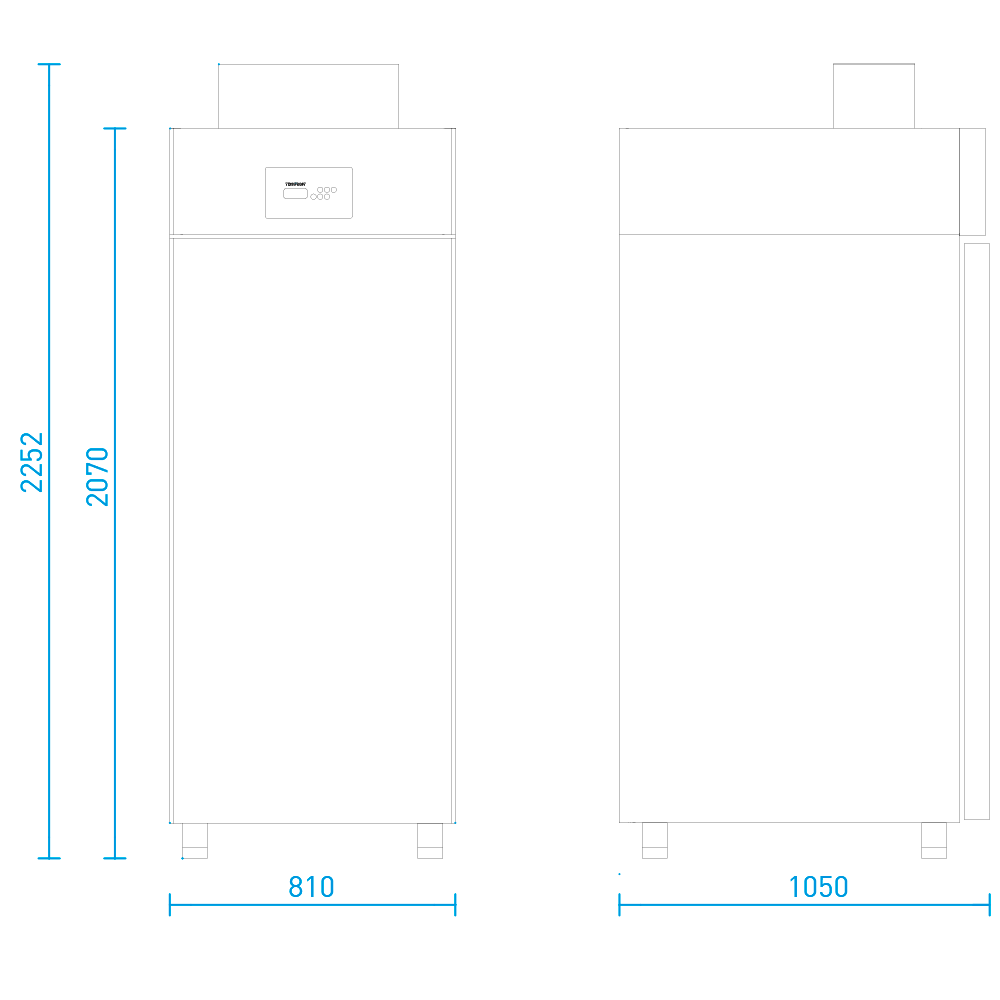 Abatidor de Temperatura Línea Entry Modelo E20