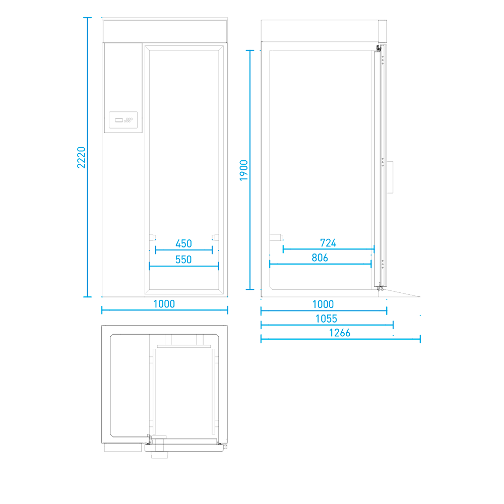 Abatidor de Temperatura Línea Entry Modelo E200