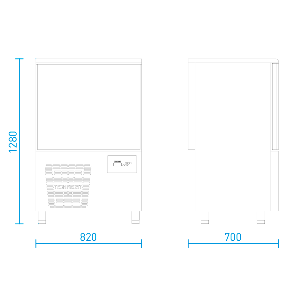Abatidor de Temperatura Línea Entry Modelo E8