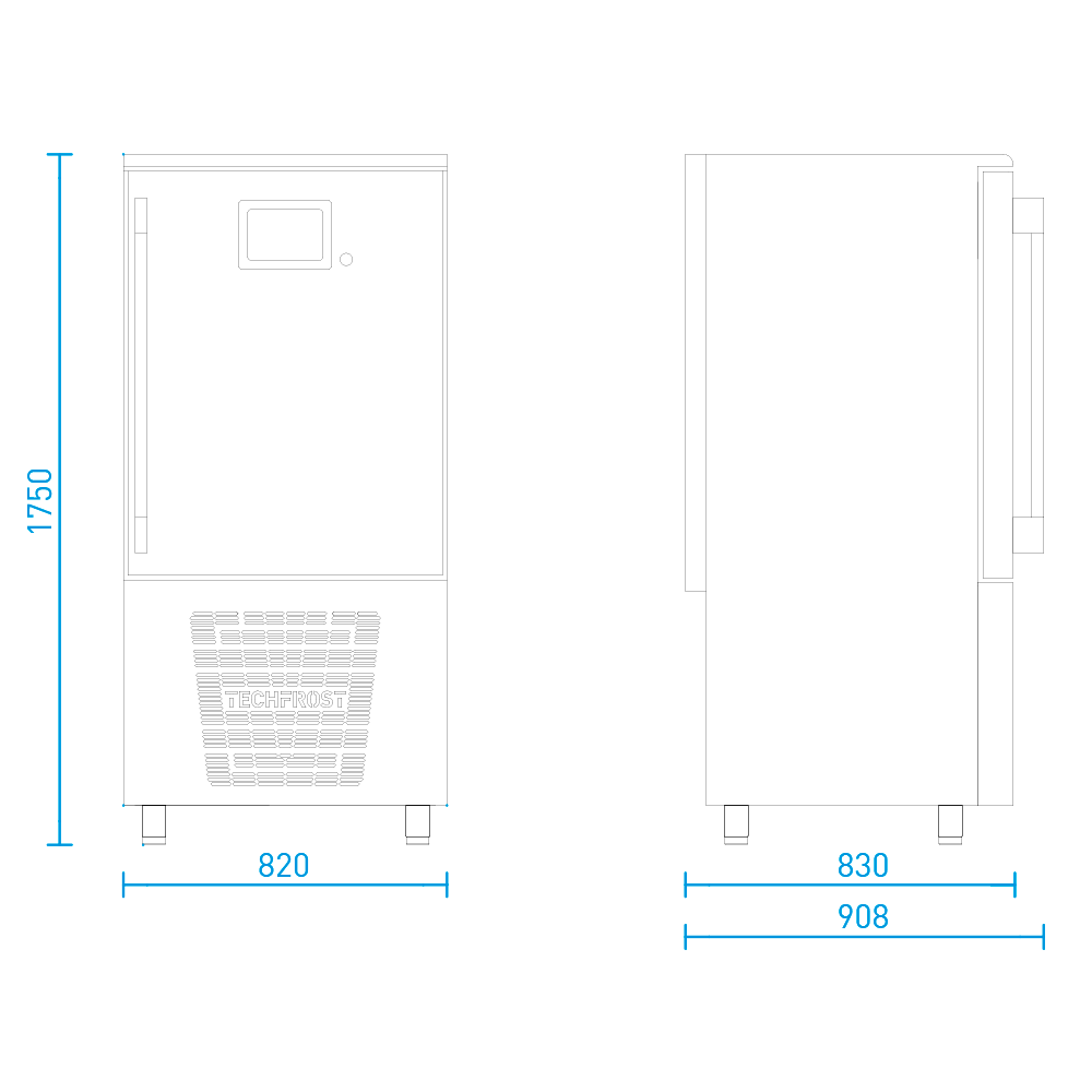 Abatidor de Temperatura Línea Master Modelo M10