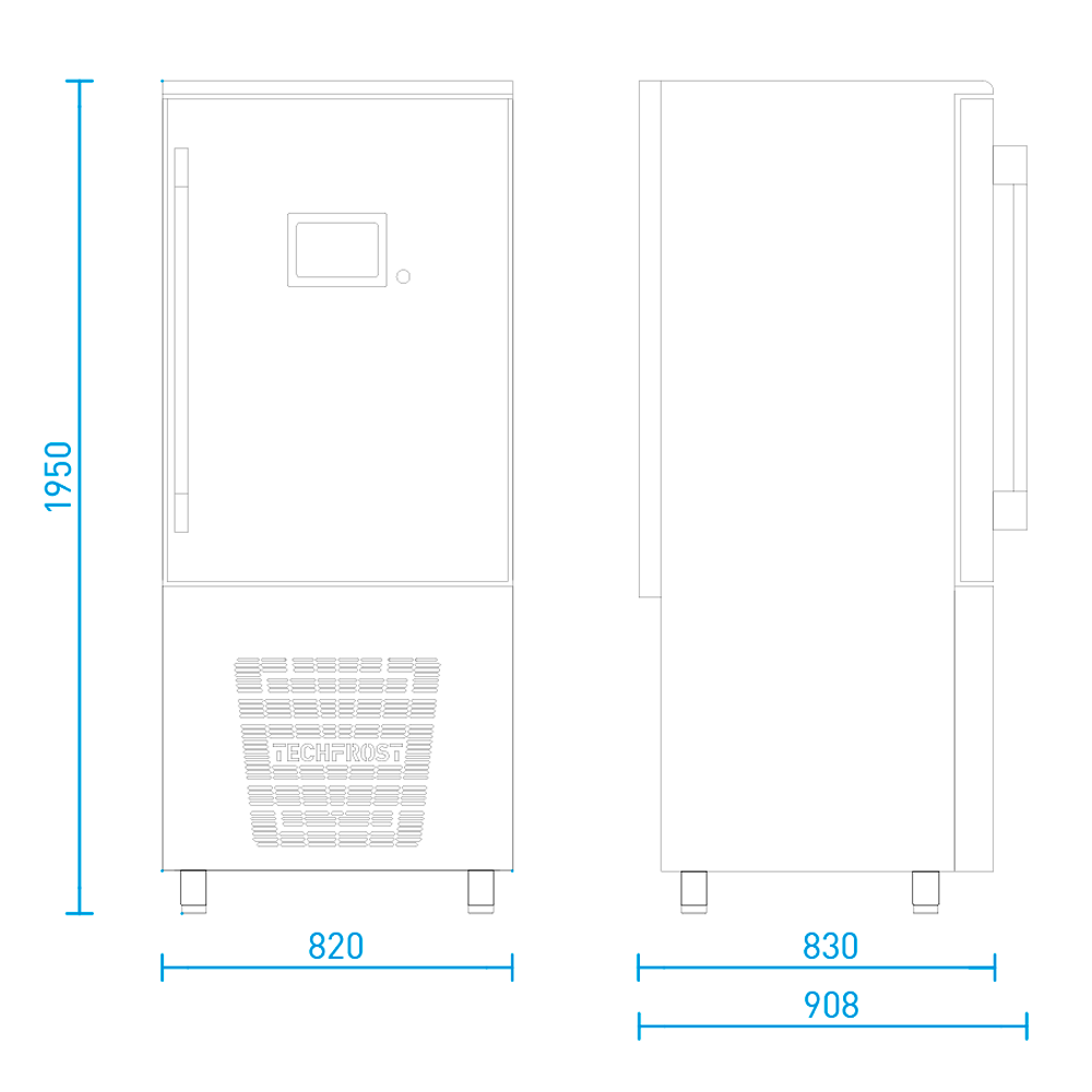 Abatidor de Temperatura Línea Master Modelo M15
