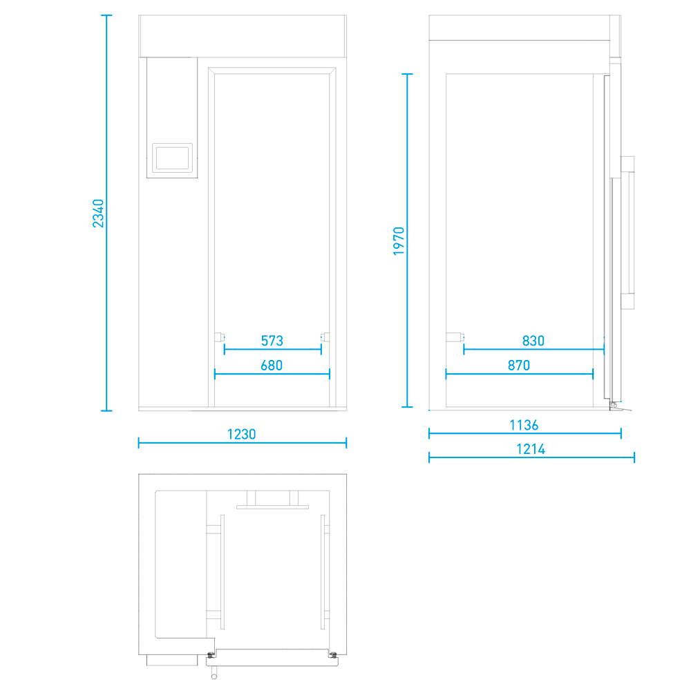 Abatidor de Temperatura Línea Master Modelo MBF230 BIG