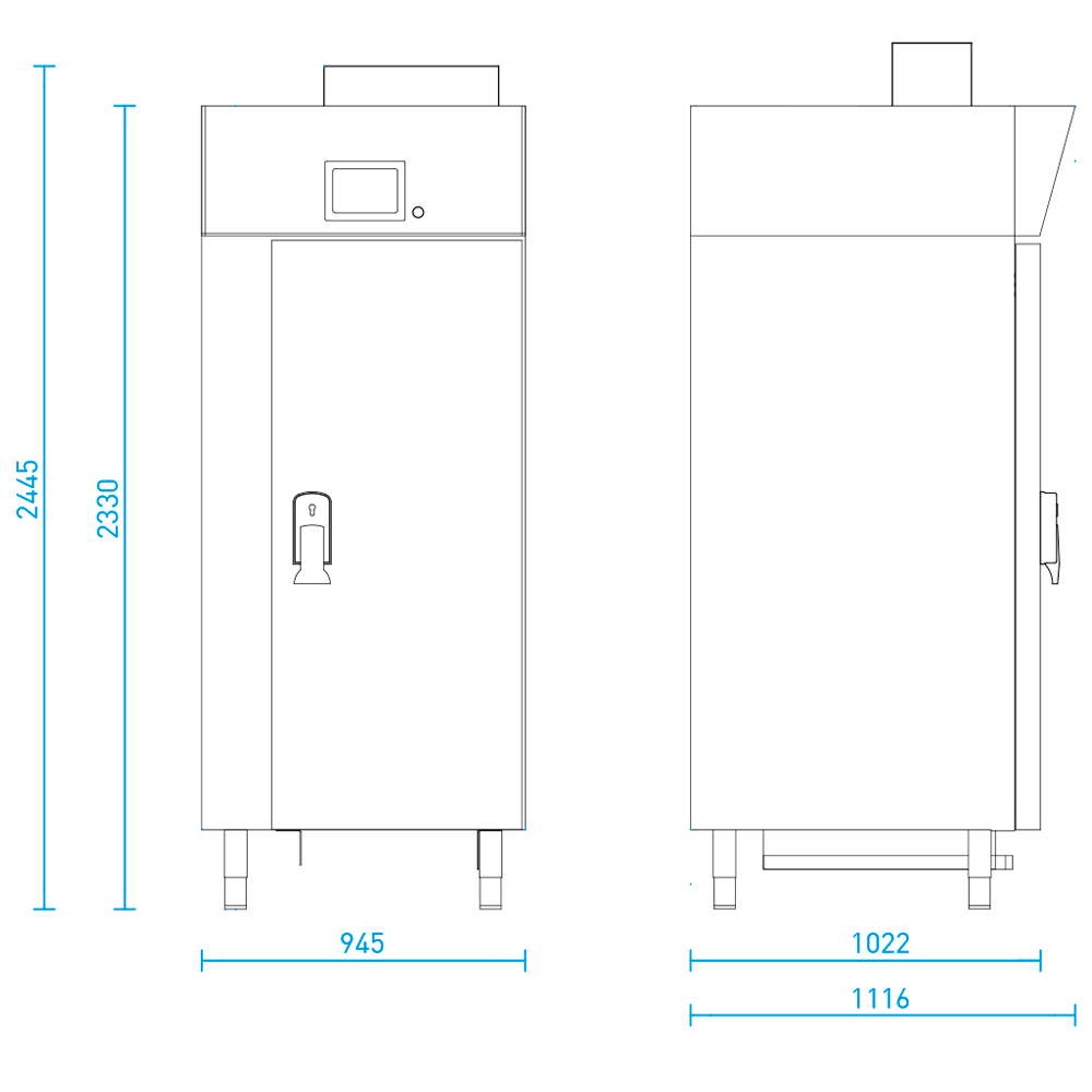Abatidor de Temperatura Línea Master Modelo MCR20